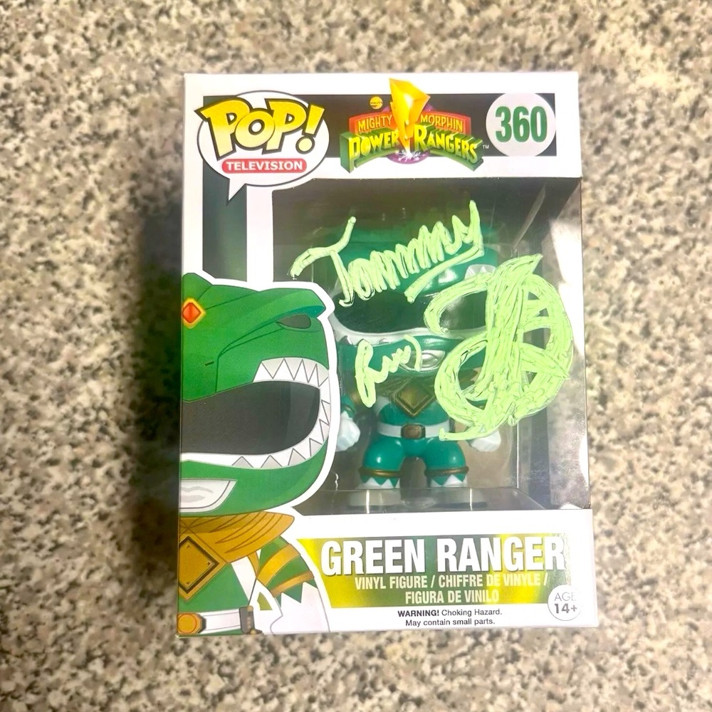 Funko Pop! Vinyl: Power Rangers - Green Ranger #360 Signed